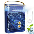 Drumstone 𝟏𝟓 𝐘𝐞𝐚𝐫𝐬 𝐖𝐚𝐫𝐫𝐚𝐧𝐭𝐲 Portable Personal Air Cooler Fan & Mini AC | 3 Speeds, 7 LED Colors, USB Powered | Evaporative Humidifier with Timer | Desktop Cooling for Home, Bedroom