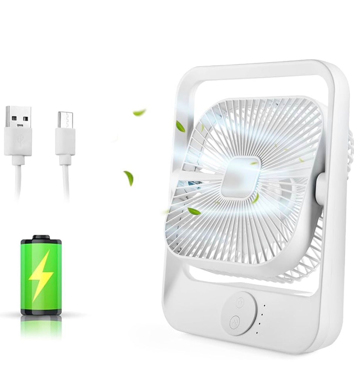 Mini Portable Desk Fan  Quiet Cooling Fan