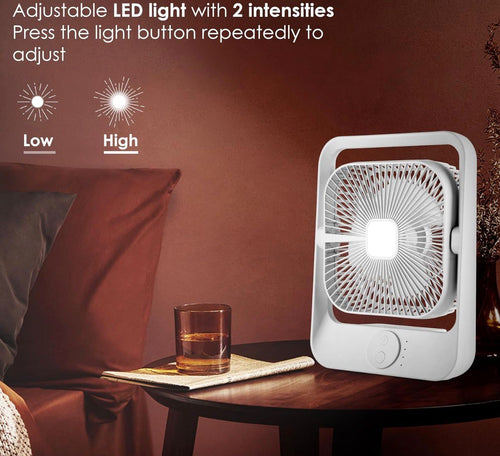 Mini Portable Desk Fan  Quiet Cooling Fan